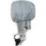 Explore Land Outboard Motor Cover - Waterproof 600D Heavy Duty Boat Engine Hood Covers - Fit for Motor up to 25 HP, Grey