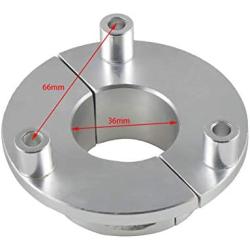 UAUS Silver 36mm CNC Adaptor For 1.5 Inch 66cc 80cc Motorized Bike Bicycle