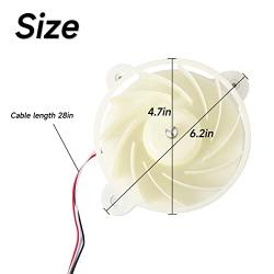 DA31-00287B Refrigerator Evaporator Fan Motor Compatible with Sam-Sung Refrigerator Replaces DA96-00968A DA31-00334A PS9494284 3954921 AP5948644