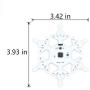 Treedix LED Snowflake Christmas Xmas Light Touch Control 11 Flashing Mode Compatible with Arduino UNO Projects（36 Led Lights））