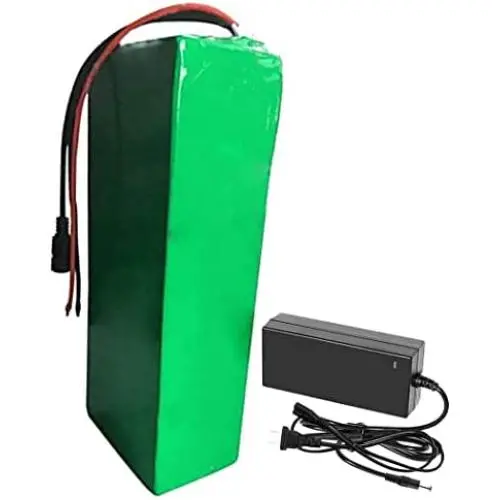 Wnicek Ebike Battery 48V 6Ah Lithium-ion Electric Bicycles Battery Waterproof PVC Battery Pack with BMS and Charger for 200W 250W 350W 500W Motor
