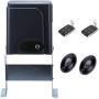 G.T.Master Sliding Automatic Gate Operator Kit - Driveway Security Gate Opener Hardware Kit with Two Transmitters and Infrared Photocell Sensor for Sliding Gates up to 1300lb and 27ft Long (GT1300)