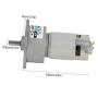 DC12V/24V 35W Micro DC Metal Gear Motor Speed Adjustable Large Torque Motor CW/CCW(24V 300prm)