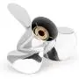 YOUNG PROPS 10 3/8 x 14 Stainless Steel Outboard Propeller for Mercury Engines 30-70 HP Reference No.48-816704A46, 48-855860A46 13 Tooth, RH