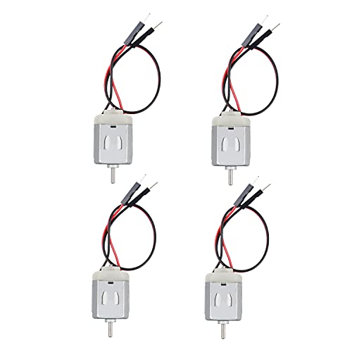 BOJACK 4 Pcs Type 130 EK1450 1 V- 6 V Volt Miniature DC Toy Motors for Arduino Hobby DIY Projects