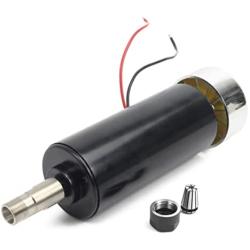 RATTMMOTOR CNC DC Spindle Motor ER16 500W Air-cooled Spindle Motor 52mm 48VDC 12000RPM 600N.m + ER16 Chuck 8mm Collet for CNC Engraving Router Milling Machine