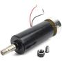 RATTMMOTOR CNC DC Spindle Motor ER16 500W Air-cooled Spindle Motor 52mm 48VDC 12000RPM 600N.m + ER16 Chuck 8mm Collet for CNC Engraving Router Milling Machine