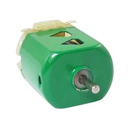 sourcing map Flat Electric 130 Motor 1.5V DC 9000RPM 400mA Green Silver Tone