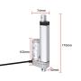 Justech Linearmotor Verstellantrieb Toröffner Linear Actuator Motor 12v DC 1500N 100mm Lineartechnik Electric Motor Putter Gleichstrommotor Elektro Zylinder Schubstangenmotor für Auto Möbel USW.