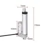 Justech Linearmotor Verstellantrieb Toröffner Linear Actuator Motor 12v DC 1500N 100mm Lineartechnik Electric Motor Putter Gleichstrommotor Elektro Zylinder Schubstangenmotor für Auto Möbel USW.