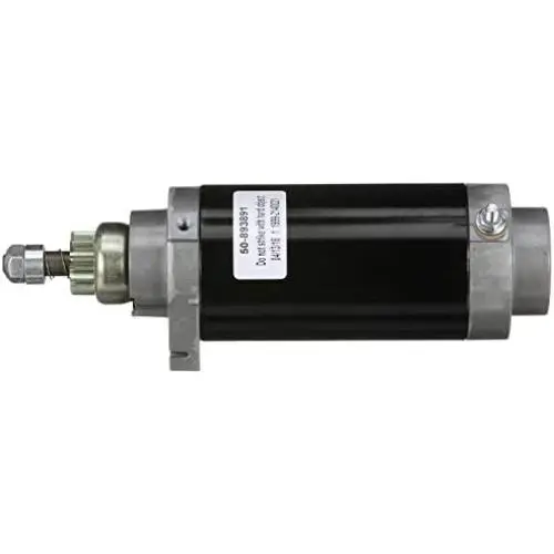 Quicksilver Starter Motor Assembly 893891T - for 65 HP - 90 HP Mercury and Mariner 2-Cycle Outboards
