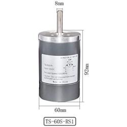 JINchao-Dc motor DC Permanenr Magnet Gear Motor, High Speed 38/50/60mm Bemonoc Diameter DC Electric Motor, 12V 24V 200-5000 Rpm, Easy to install ( Speed(RPM) : DIA 60 2000 RPM , Voltage(V) : 24V )