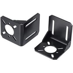 MECCANIXITY Motor Mounting Bracket Steel Motor Holder 54x50x51mm Black for 42 Stepper Motor 4 Pack