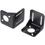 MECCANIXITY Motor Mounting Bracket Steel Motor Holder 54x50x51mm Black for 42 Stepper Motor 2 Pack