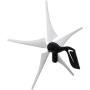 coldwind 4000W Electric Wind Turbine Generator 5 Blades Windmill DC 12V 24V Strong Power Aerogenerator Green Energy Generating+Controller-White 24v