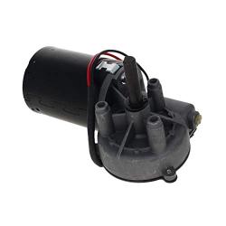 Fielect DC 24V 50RPM Reversible Worm Geared Motor High Torque Electric Gear Motor Turbine Worm Gear Box Reduction Motor, Right Shaft GW6280