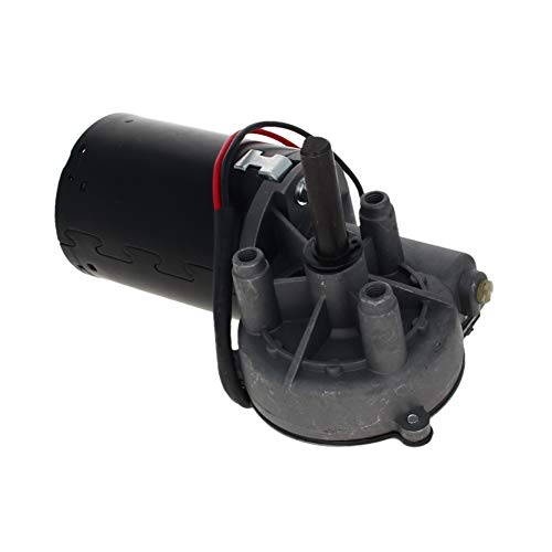 Fielect DC 24V 50RPM Reversible Worm Geared Motor High Torque Electric Gear Motor Turbine Worm Gear Box Reduction Motor, Right Shaft GW6280