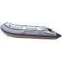 Newport Vessels 11ft 9in Baja Inflatable Dinghy Boat Transom Sport Tender - 6 Person - 20 Horsepower USCG Rated, White/Gray, (20M1000020)
