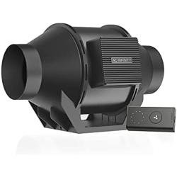 AC Infinity CLOUDLINE LITE A4, Quiet 4” Inline Duct Fan with Speed Controller - Ventilation Exhaust Fan for Heating Cooling Booster, Grow Tents, Hydroponics
