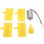 DC 0.1V-5.5V 100-6000RPM Micro Vertical Wind Turbines, Small Motor Blades Generator for DIY (1pc) (2pc)