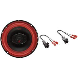 Cerwin-Vega V465 Vega 6.5IN 2WAY Coax SPKR-Set of 2, Black, 15.00in. x 8.10in. x 4.30in. & Metra 72-4568 Speaker Harness for Selected General Motor Vehicles