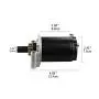 WATERWICH Starter Compatible with John Deere L110 LT133 LT155 STX46 All Tractors Replaces AM122435 12-098-15 12-098-22