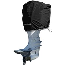 Outboard Motor Cover, 600D waterproof Boat Motor Cover, Resistant No Fading Boat Engine Hood Covers, Motor Hood Cover Fits 225-300HP, Black, 31