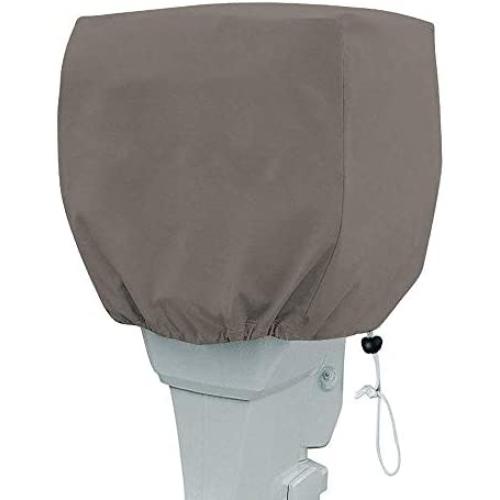 Primeshield Outboard Motor Cover, Waterproof Boat Motor Covers, 600D Heavy Duty Motor Hood Cover, Outboard Engine Cover Fits Motor Up to 10Hp