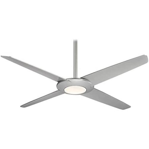 Minka-Aire F739L-SL Pancake XL 62 Inch LED Ceiling Fan with DC Motor in Silver Finish