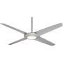 Minka-Aire F739L-SL Pancake XL 62 Inch LED Ceiling Fan with DC Motor in Silver Finish