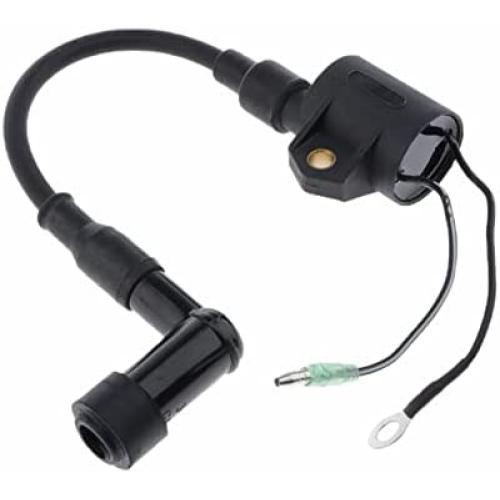 HEZB Ignition Coil Compatible with Yamaha 40HP 50HP 2-Stroke 3 Cylinder Outboard Motor Boat