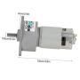 DC 12V/24V 35W Micro-Reduction Gear Motor Metal Gear Motor Speed Adjustable CW/CCW Suitable for Office, Home Automation, Production Renovation, Safety Equipment(12v10 Turn)