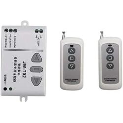 Calvas new AC 220V Motor RF Wireless Remote Control Switch 220V UP&DOWN 2PCS Remote controller Motor Forwards Reversing Remote Switch-2