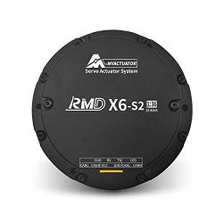 AURSINC MYACTUATOR RMD-X6 S2 Brushless DC Gear Servo Motor Reducer Ratio 1:36 | Motor Drive 48v 132W 18N.M | High Precision Lightweight Reducer | Pancake Servo Motor 16-bit Magnetic Encoder | CAN Bus
