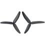 Upgraded Propellers Three Blades Main Blade Propeller Motors with Metal Gears for Hubsan H502E H502S Drone Replacement CCW CW RC Quadcopter Spare Parts Set (Black)