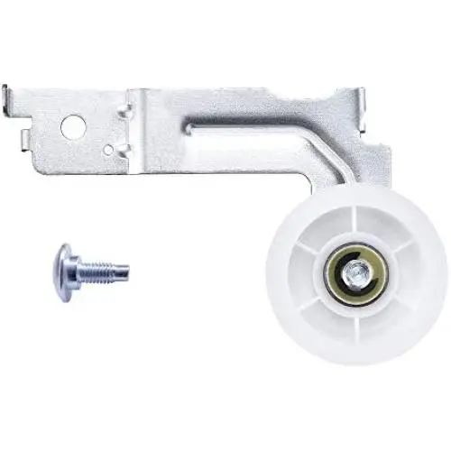 DC93-00634A Dryer Idler Pulley Replacement for Samsung Kenmore Clothes Dryer. Motor Idler Pulley Assembly with Steel Retaining Clip. Replace Parts DC93-00634A, DC96-00882C, DC97-07509B, 4455850