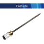 Jutagoss 1Pcs Long Axis Speed Reduction Gear Motor DC 6V 30RPM N20 with M4x100mm Lead Screw Thread Output Shaft for RC Car Robot Model DIY Engine