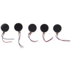 Aodesielectronics 10x2.7mm Coin Flat Vibrating Motor DC 3V Micro Vibration Motor for Mobile Phone(5 Pcs)
