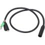 Vifemify Electric Bike Accessories 600mm Motor Convert Extension Cable 9 Pin Conversion Line Waterproof Connector Electric Conversion Kit
