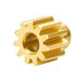 Que-T Brass 11T Motor Pinion Gear Spare Parts for 1: 24 Axial SCX24 RC Crawler Car Upgrade