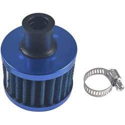 Miaowa 2PCS 12mm Mini Universal Blue Motor Cone Cold Clean Air Intake Filter Turbo Vent Breather