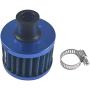 Miaowa 2PCS 12mm Mini Universal Blue Motor Cone Cold Clean Air Intake Filter Turbo Vent Breather