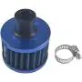 Miaowa 2PCS 12mm Mini Universal Blue Motor Cone Cold Clean Air Intake Filter Turbo Vent Breather