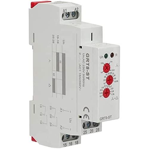 Star Delta Timer Soft Starter, Timer Delay Relay Motor Starter, for Star Delta Motor Start Control (AC/DC12V~240V)