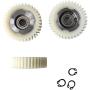 Bafang Motor Fat HUB Motor RM G060.750, G062.1000 and RM G020 SWX02 Gear Set Spare Part 36 Teeth Nylon Geared 3PCS with Circlip Ring