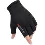 Men Women Half Finger Cycling Gloves Mittens Cool Thin Fingerless Driving Gloves Shockproof Non-Slip Stretchy Sun Protection Gloves for Motorcycle Running Hiking