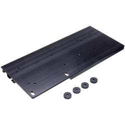 MotorGuide 8M0095973 Universal Quick-Release Bracket Top Plate for Electric Trolling Motors — Aluminum — Black