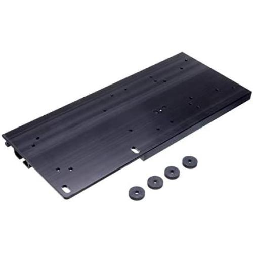 MotorGuide 8M0095973 Universal Quick-Release Bracket Top Plate for Electric Trolling Motors — Aluminum — Black