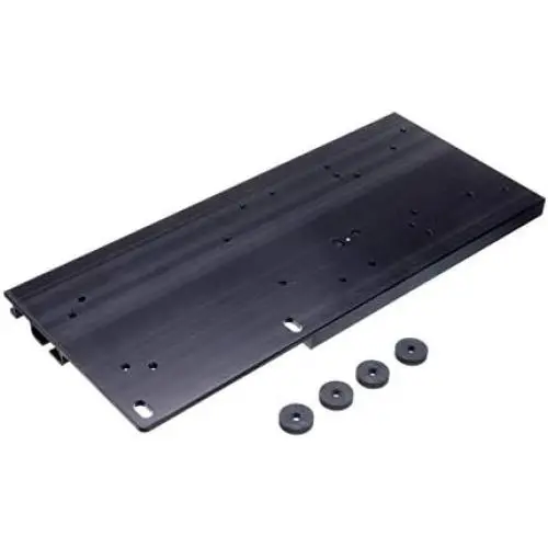 MotorGuide 8M0095973 Universal Quick-Release Bracket Top Plate for Electric Trolling Motors — Aluminum — Black