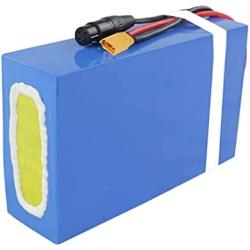 Jieoto 52V E-Bike Battery 14S8P 20Ah Li-Ion Electric Bike Battery Pack Rechargeable Lithium Battery with 40A BMS and 3A Charger Fit for 1200W 1000W 750W 500W 250W Electric Bicycles Motor